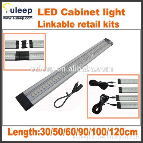Dimmable Under Cabinet Lighting, 3 Panel Deluxe Kit, Total of 12W, 12 V DC, 900lm, Warm White, 24W Fluorescent Tube Equivalent,
